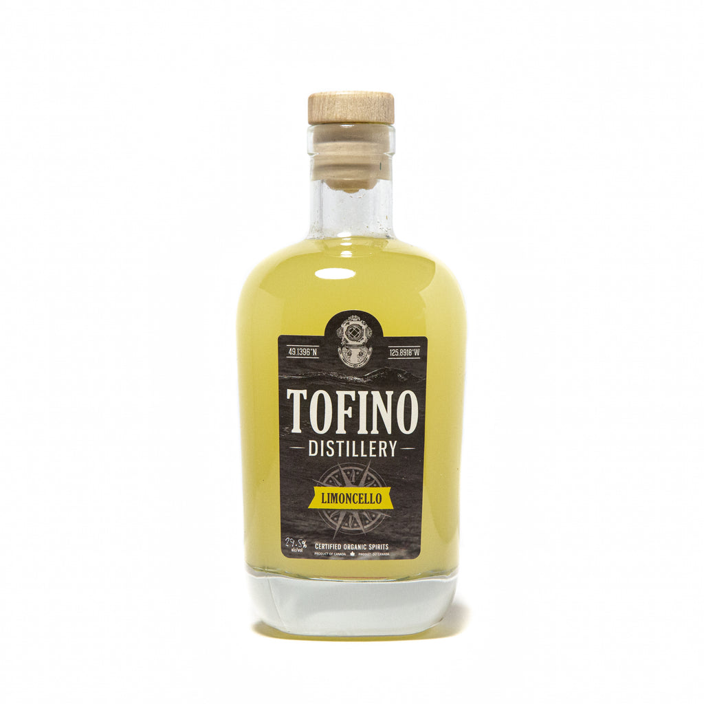 Tofino Distillery's Limoncello made locally in Tofino, BC. Enjoyed responsibly by cocktail lovers in Vancouver, Victoria, Kelowna, All over British Columbia and Canada.